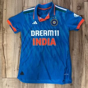 Blue and Orange Men’s India Cricket Jersey